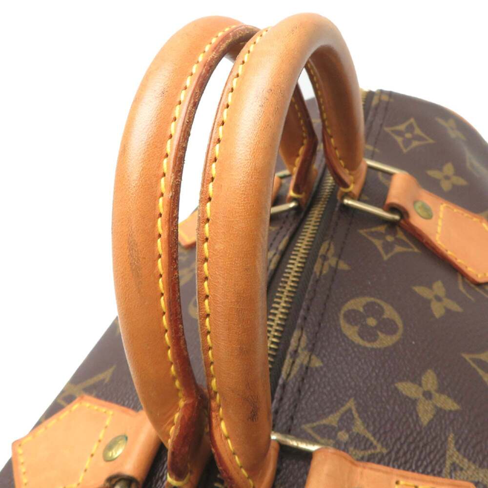 LOUIS VUITTON Brown Monogram Speedy 30 Boston Bag - Picture 5 of 9